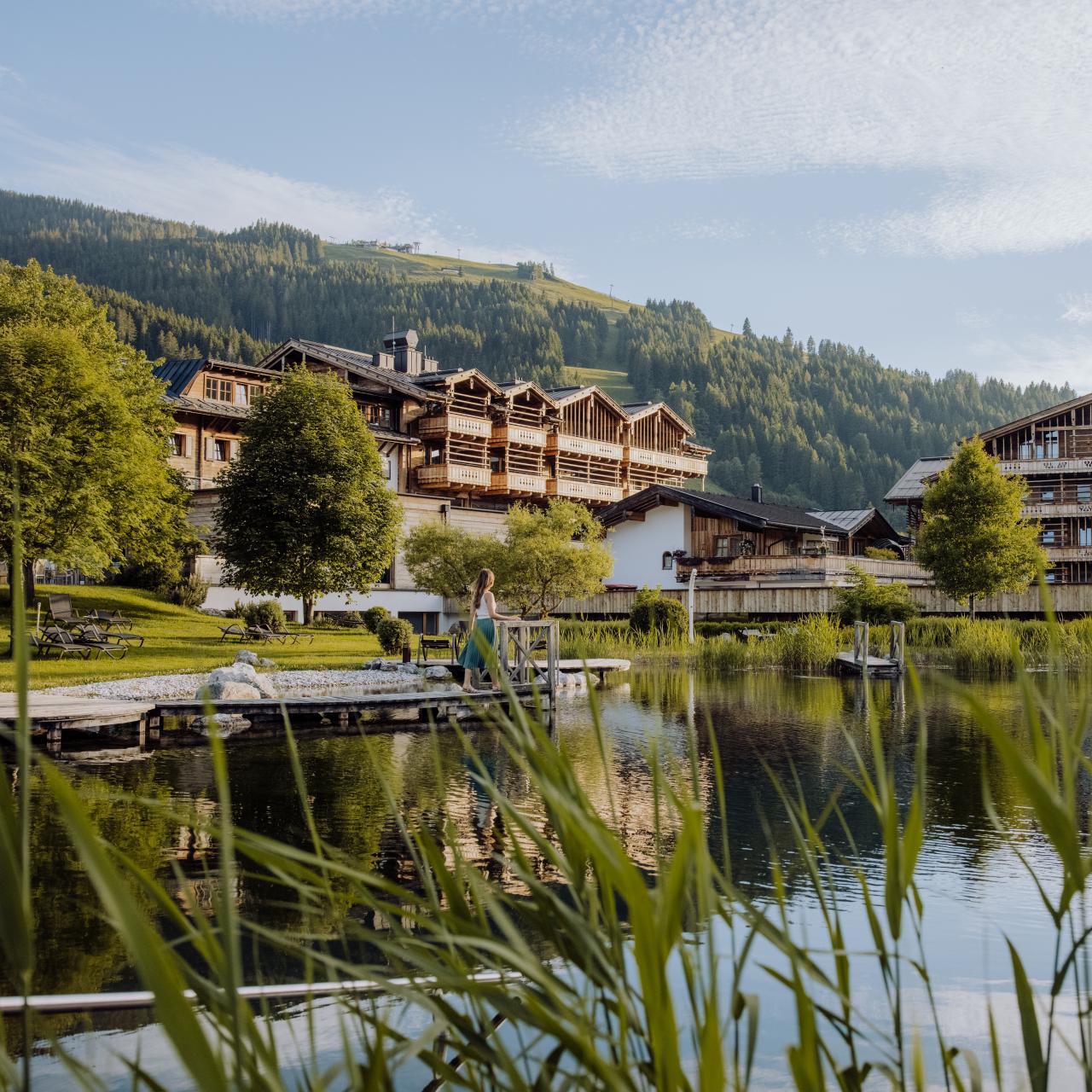 Change Maker Hotel Puradies Leogang Badeteich