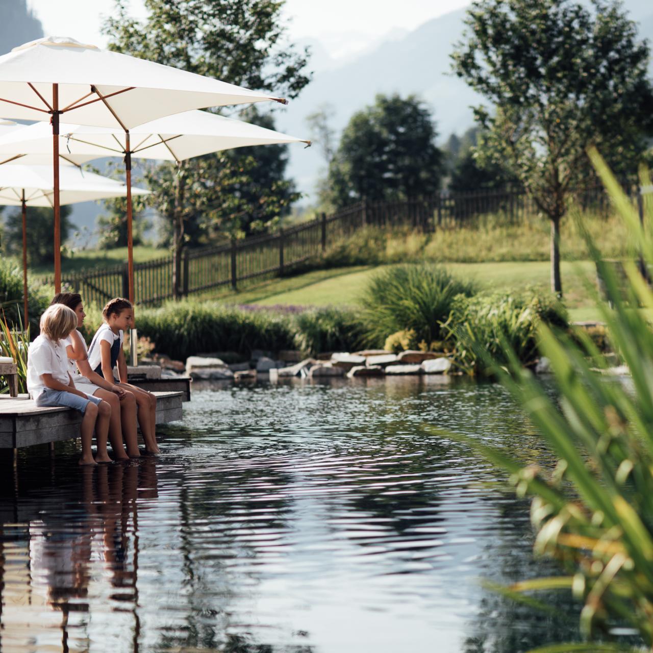 Change Maker Hotel Moargut Grossarl Naturteich