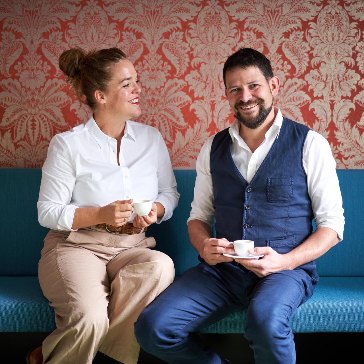 Gastgeber Verena und Georg Pastuszyn