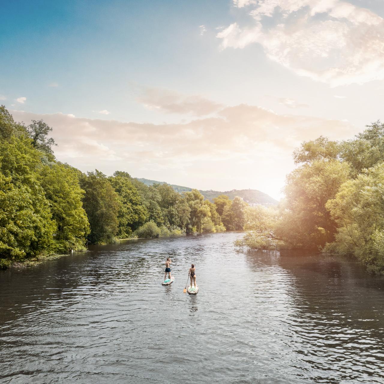 Aktiv unterwegs auf der idyllischen Lahn - SUP