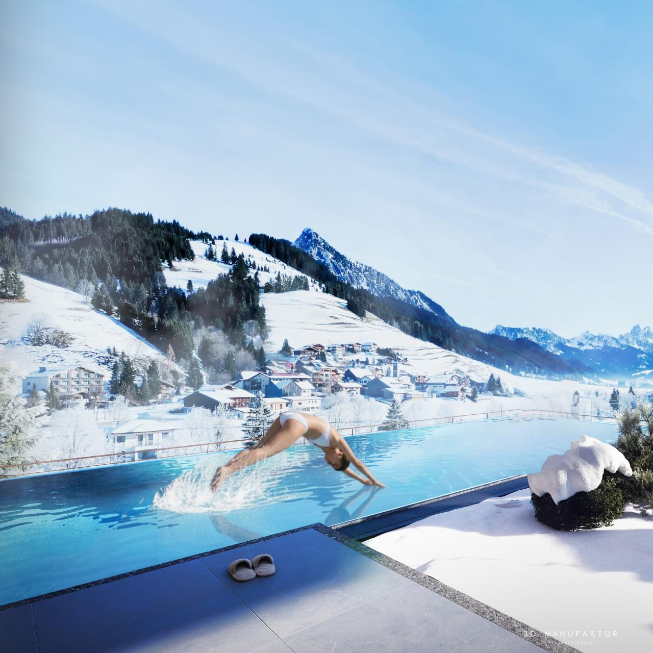 Künftiger Pool im Biohotel Bergzeit