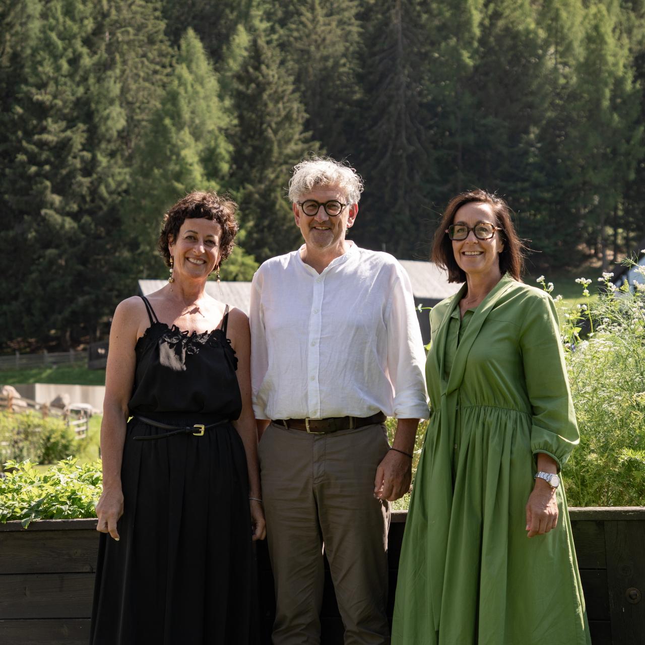 Pfösl Gastgeber Eva und Daniel Mahlknecht und Brigitte Zelger
