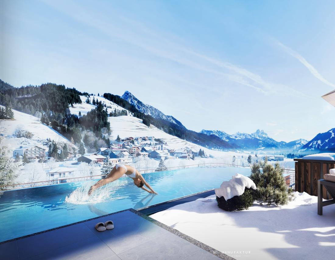 Künftiger Pool im Biohotel Bergzeit
