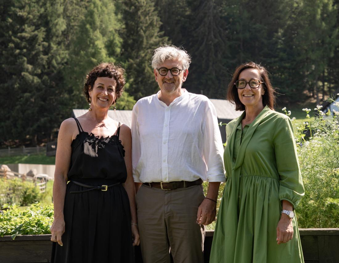 Pfösl Gastgeber Eva und Daniel Mahlknecht und Brigitte Zelger