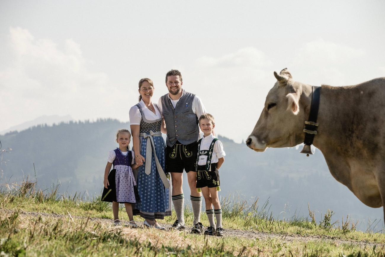 Familie Traubel vom Hubertus Mountain Refugio Allgäu