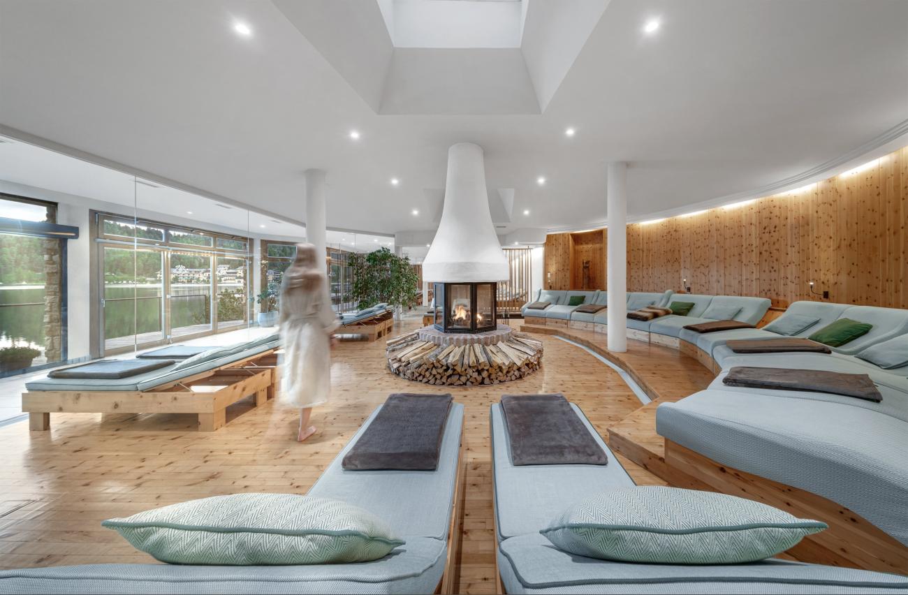 Kaminraum im Hotel Hochschober