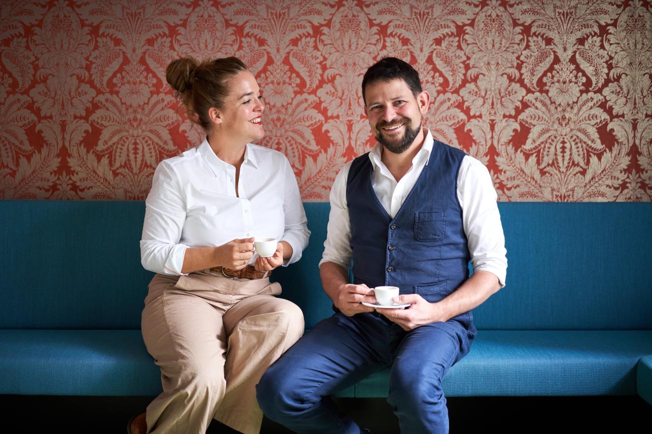 Gastgeber Verena und Georg Pastuszyn