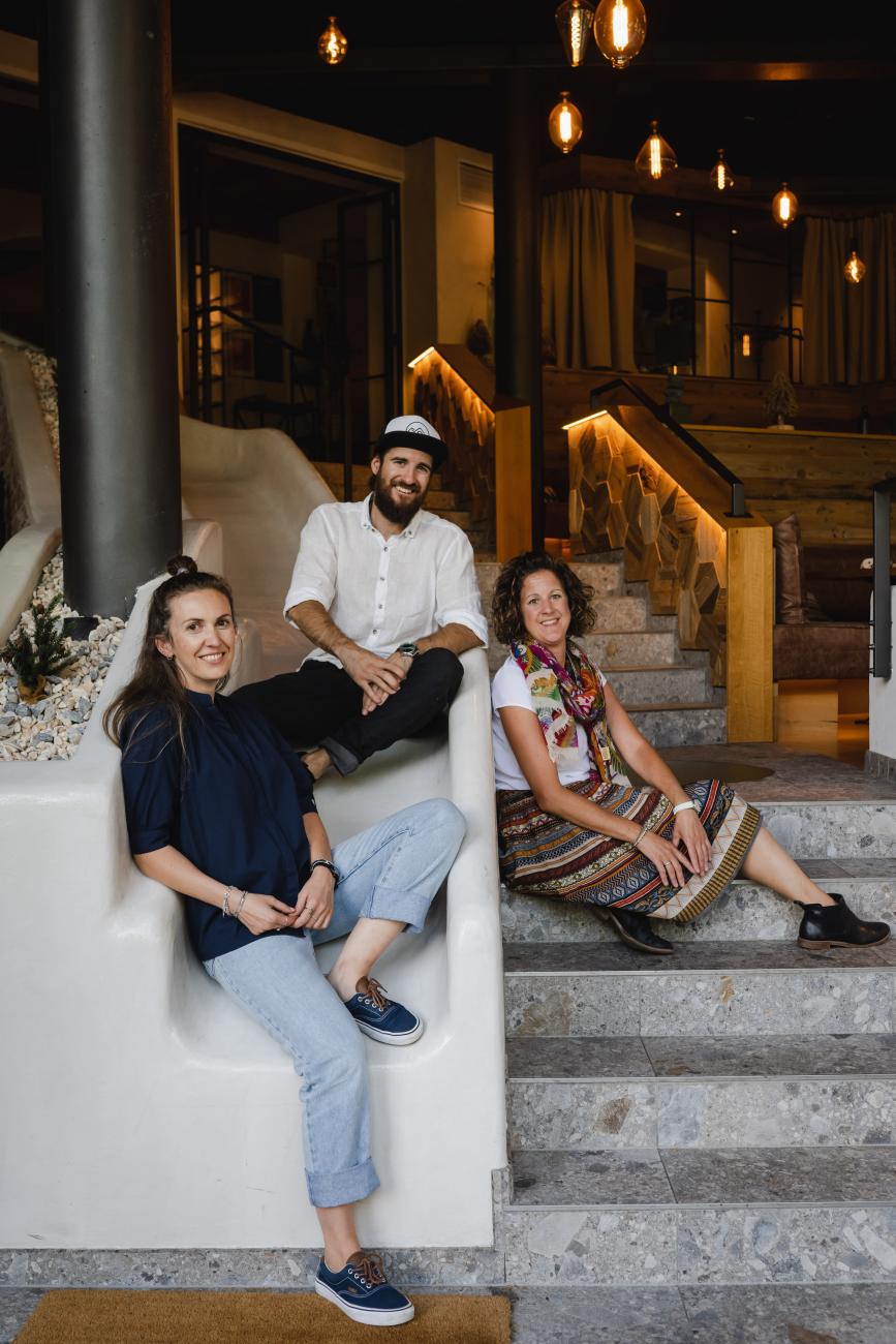 Change Maker Hotel Sendlhofer´s Lukas Sendlhofer und Martina Sendlhofer und Eva Goldmann