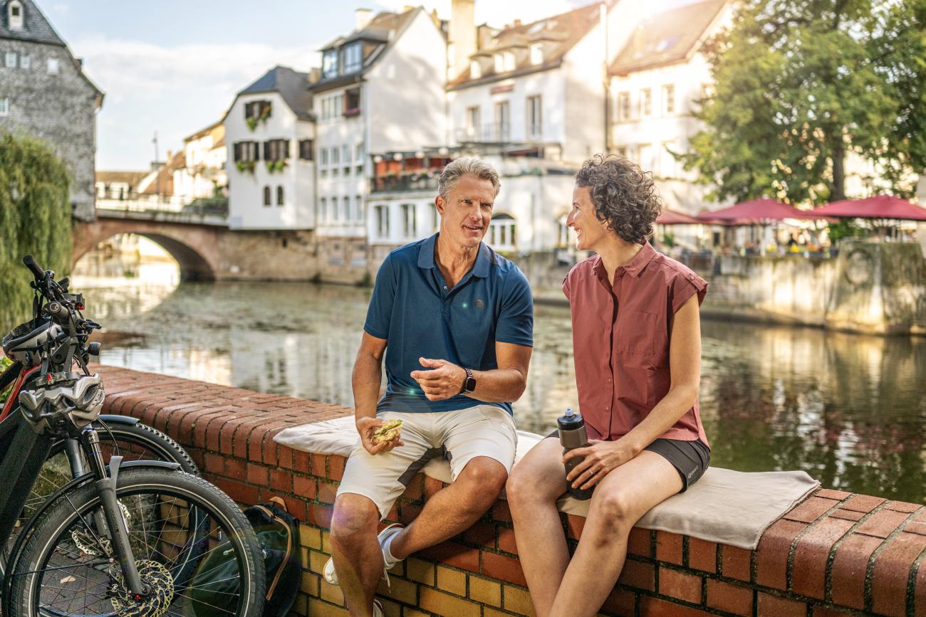 Besuch in Bad Kreuznach bei einer entspannten Radtour an der Nahe
