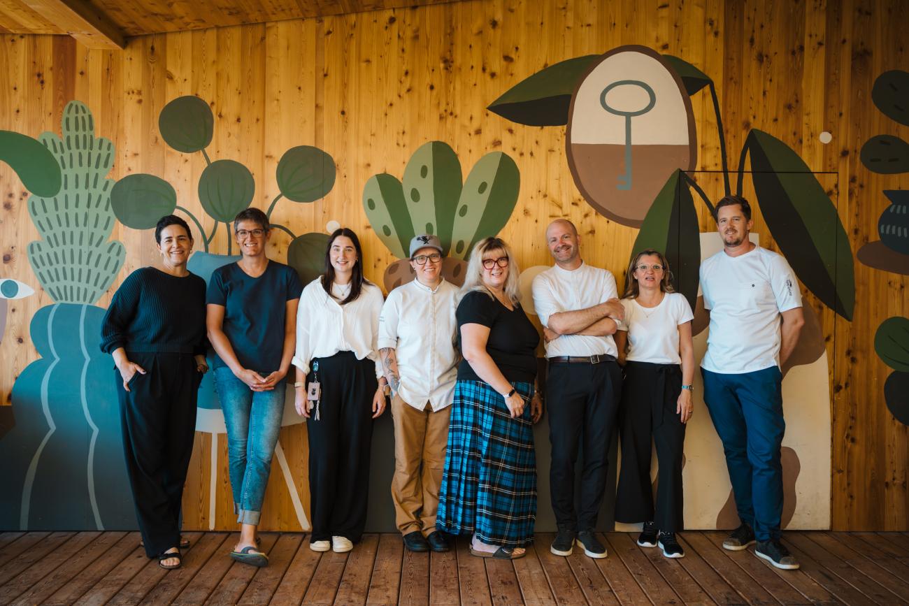 Restaurant-Team im Biohotel Daberer