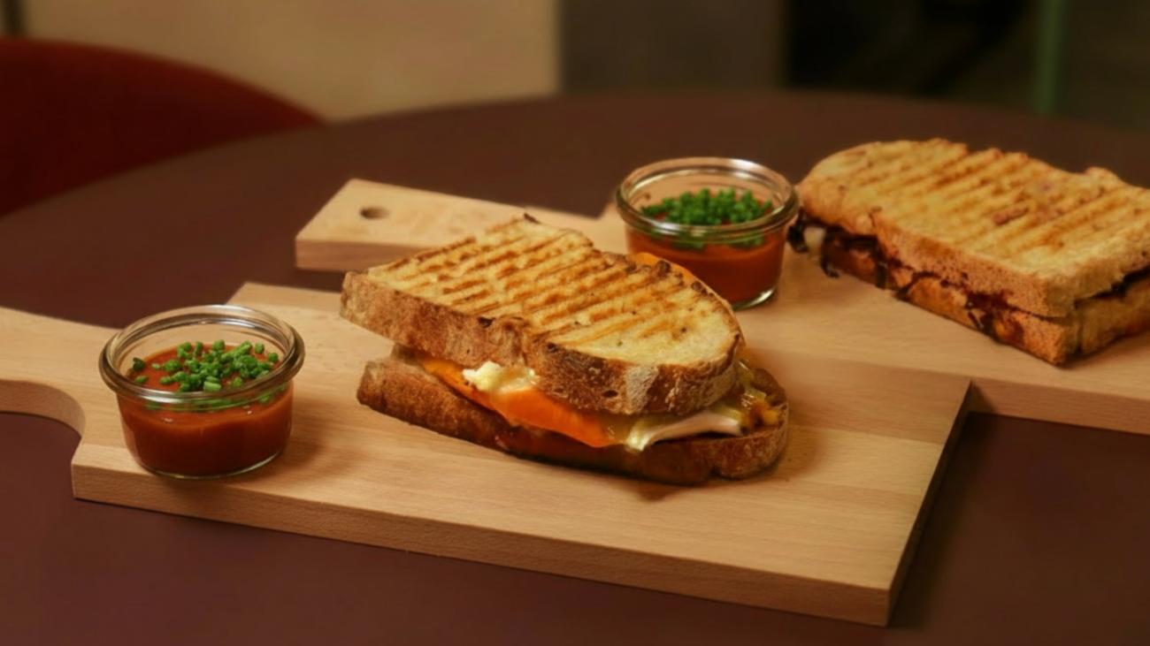 Paninis in der Kaffee- und Aperitivo Bar Der Schöne Ernst im Hotel Henriette