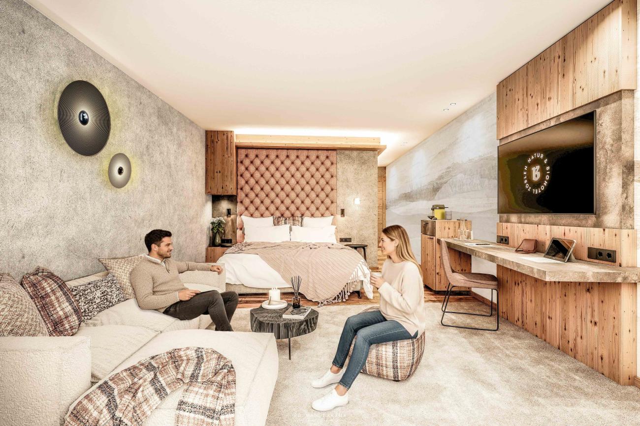 Künftiges Zimmer im Biohotel Bergzeit