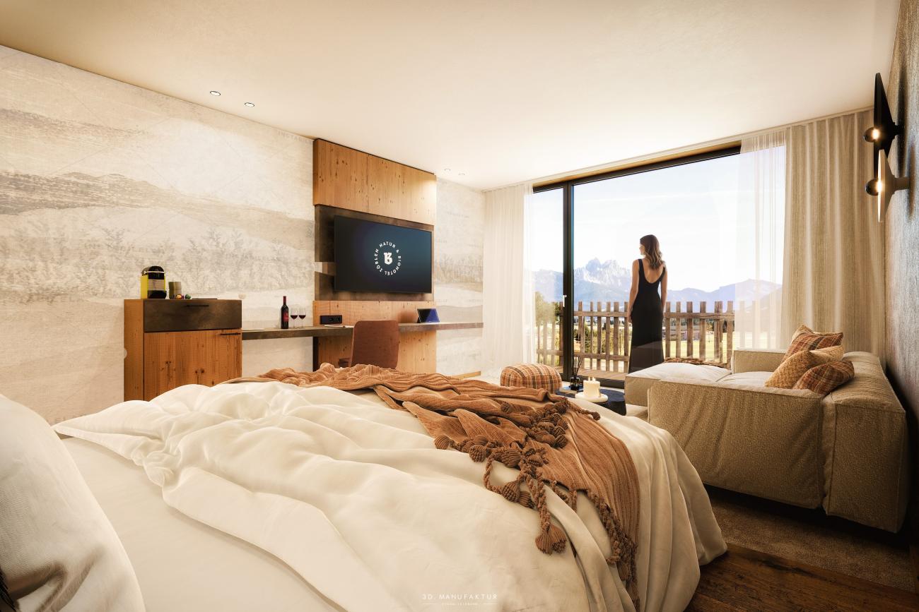Künftiges Zimmer im Biohotel Bergzeit
