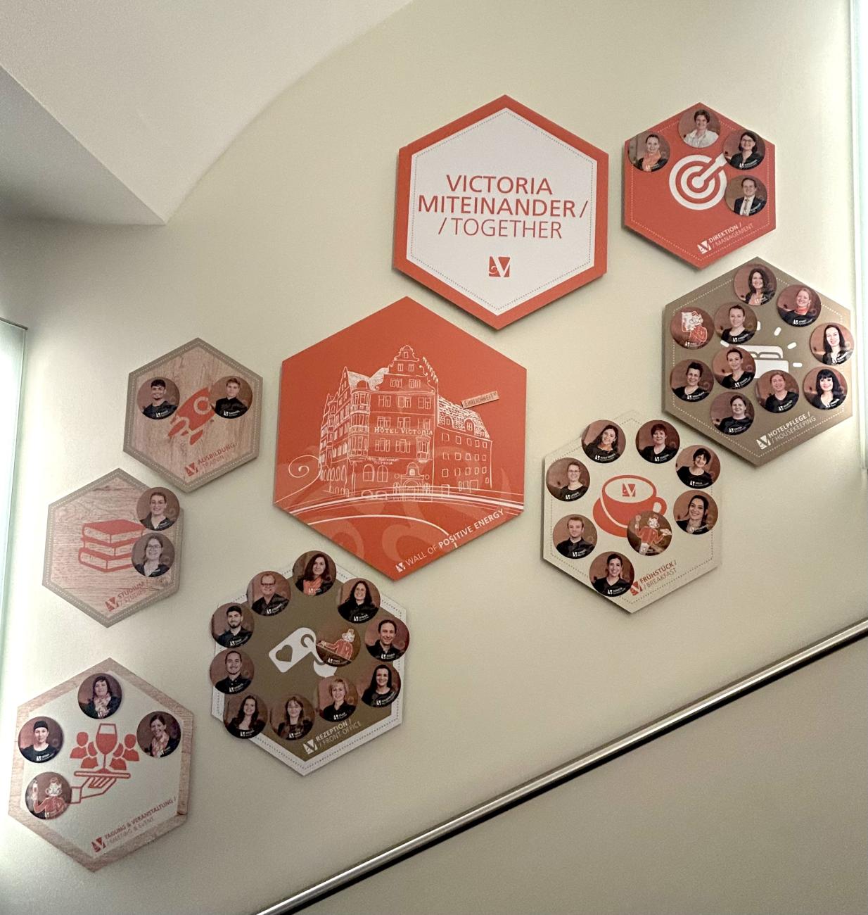 Wall of Positive Energy im Hotel Victoria