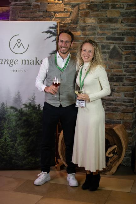 Hermann und Carina Sammer vom Biohotel Bergzeit.