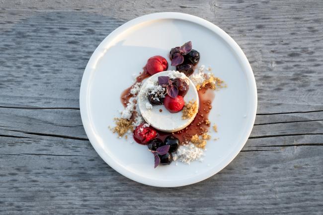 Dessert in der Fuchsegg Eco Lodge