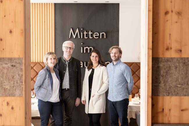 Gastgeberfamilie Ganzer vom Naturhotel Outside