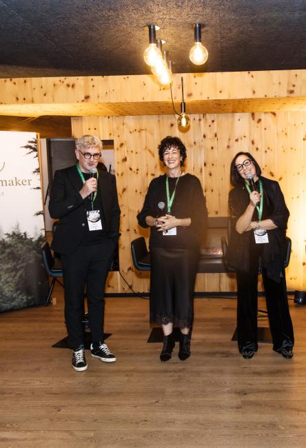 Pfösl Gastgebertrio Daniel Mahlknecht, Eva und Brigitte Zelger