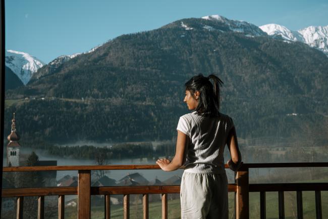 Ausblick im Biohotel Daberer