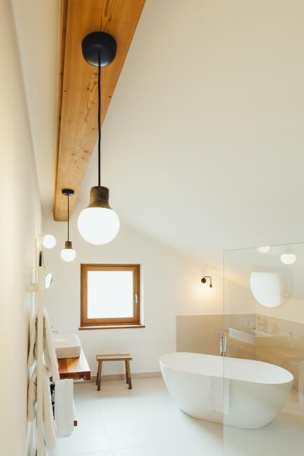 CMH Hotel Tyrol Dolomites Slow Living Badezimmer