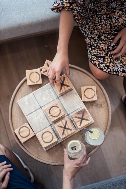 Spiele aus Holz im Hotel Petrus