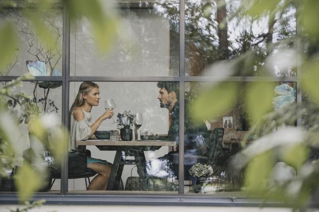 Paar im Restaurant vom Naturhotel Waldklause