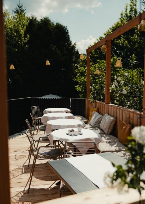 Terrasse im Haus Jausern