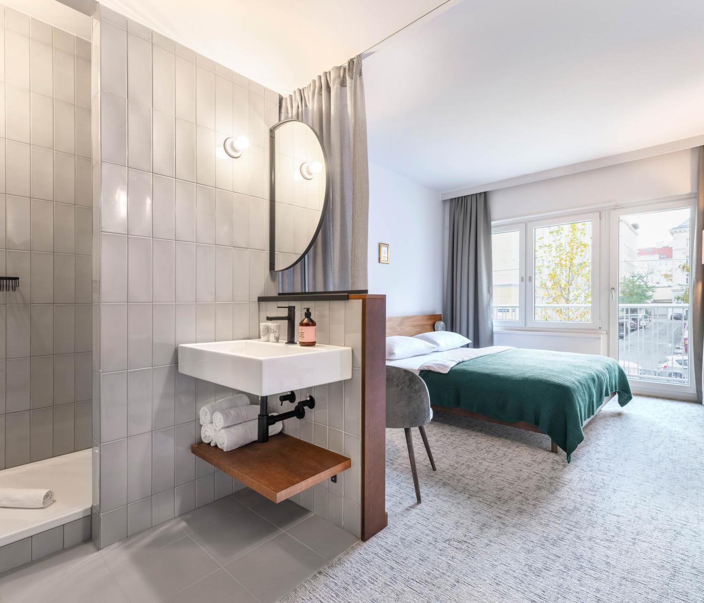 Change Maker Hotels Magdas Wien Zimmer Bad