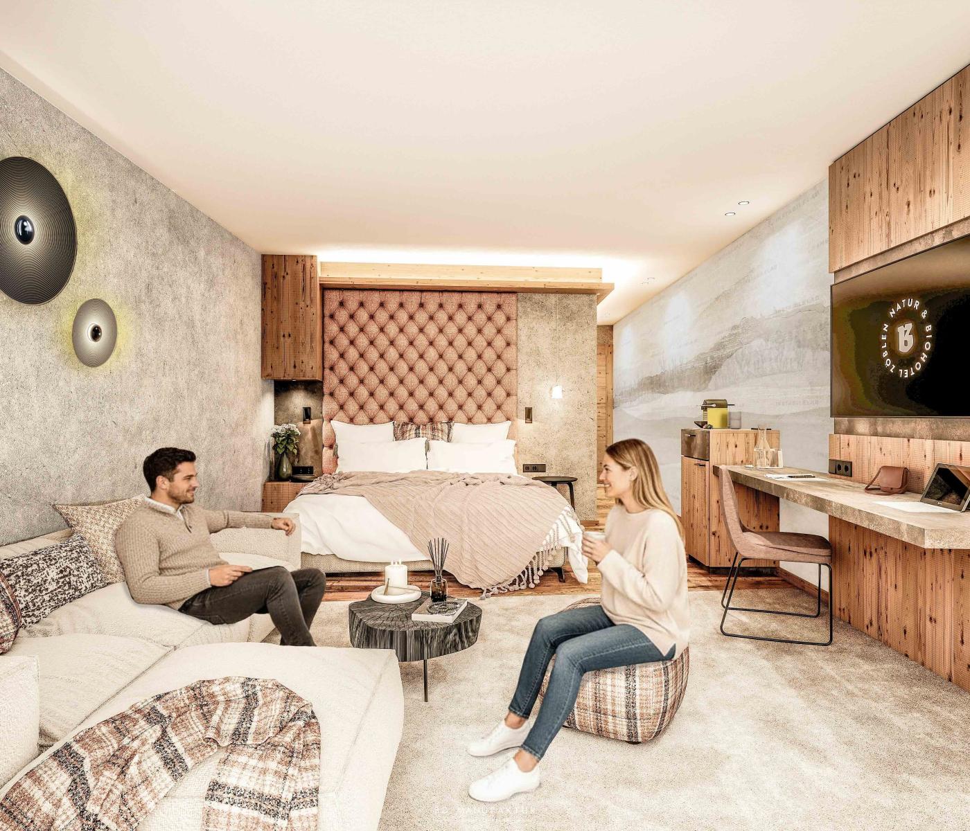 Künftiges Zimmer im Biohotel Bergzeit